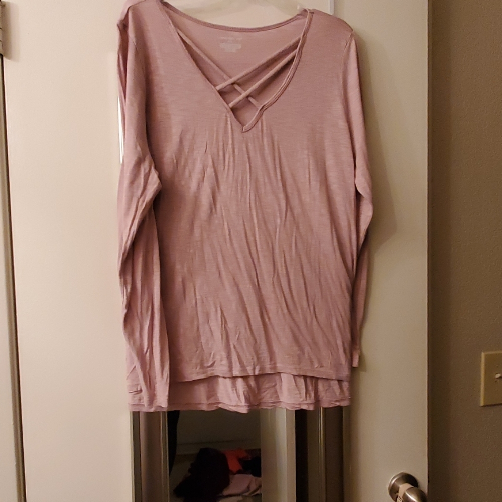Crisscross Long Sleeve Tee